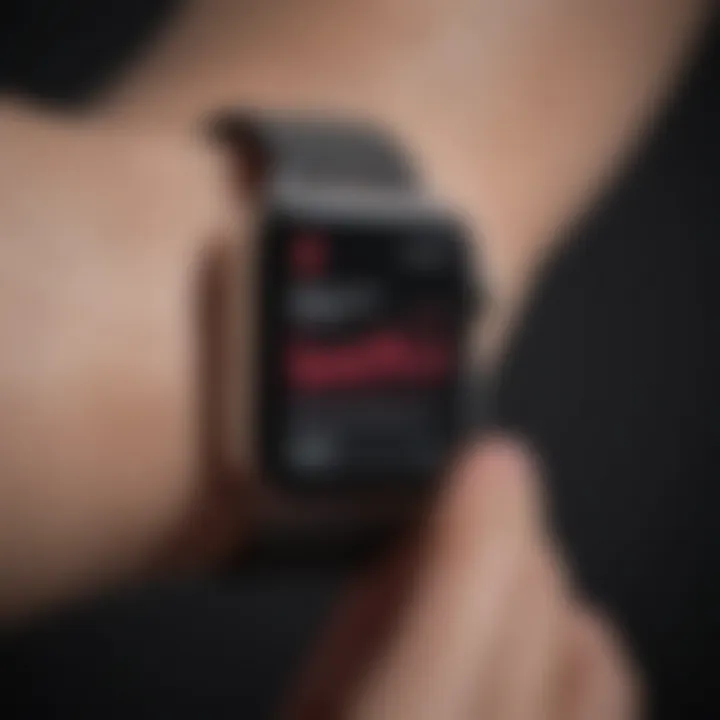 Abstract visualization of Apple Watch's AFib detection feature