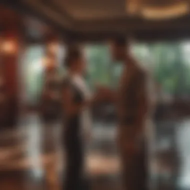Dramatic Interactions in Paradise Hotel A captivating scene from Paradise Hotel showcasing dramatic interactions