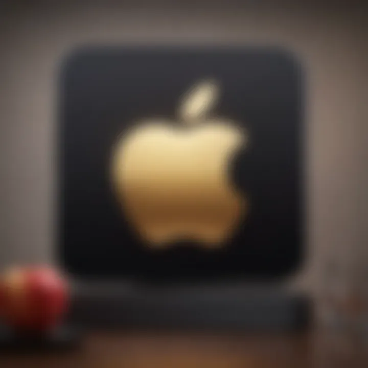 Apple TV logo with a touch of Hollywood glamour