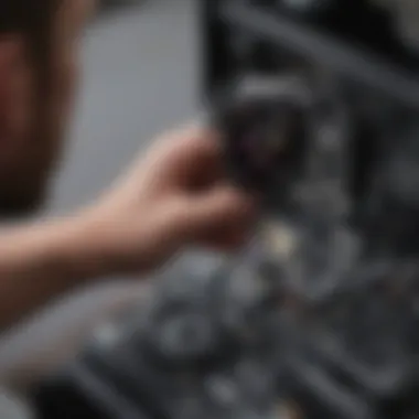 Professional technician replacing Apple Watch SE screen