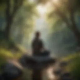 Mindful meditation among nature