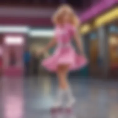 Poised Perfection in Motion Barbie Skating: Precision and Poise