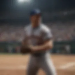 Dramatic Baseball Game Scene with Intense Emotions