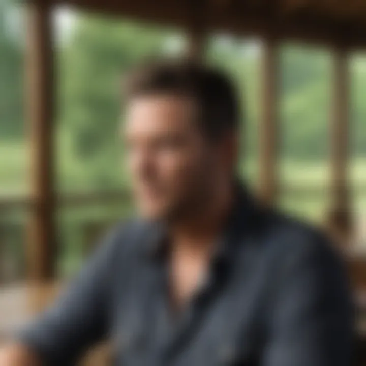 Blake Shelton relaxing and unwinding at his countryside retreat