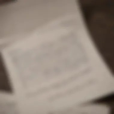 A close-up of a handwritten letter torn in half, showcasing the raw emotions and closure after a breakup