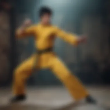 Bruce Lee iconic pose