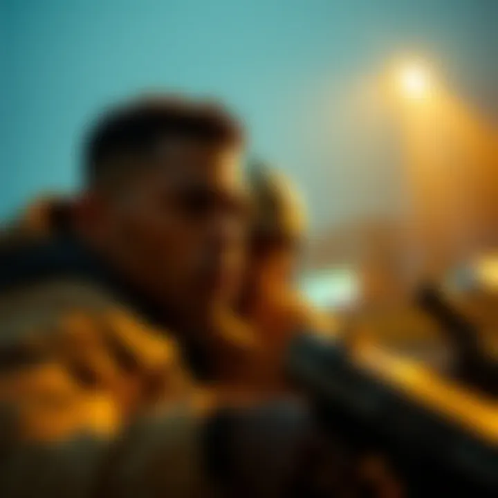 A gripping scene depicting tension