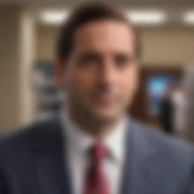 Character introduction of Michael Scott in the first episode