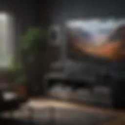 Apple TV setup interface on screen