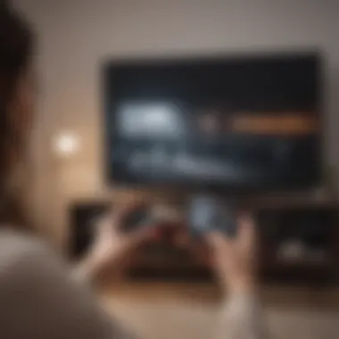 Smartphone connecting to TV wirelessly