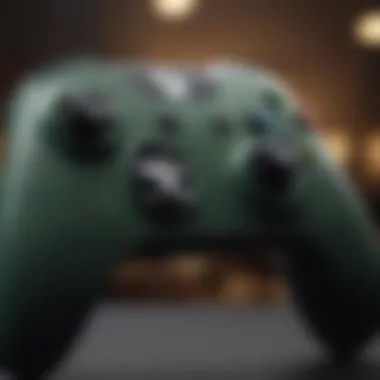 Close-up of Xbox controller