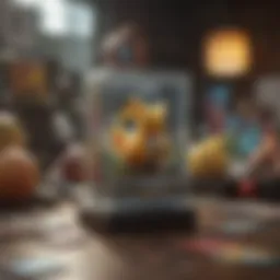 A collection of rare Pokémon cards displayed elegantly