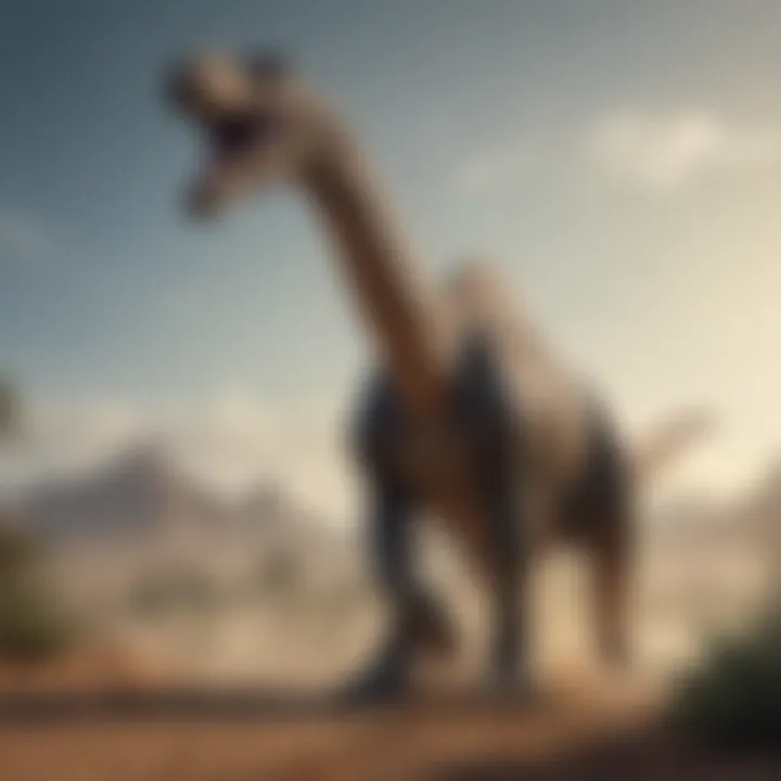 Majestic Brachiosaurus in Action