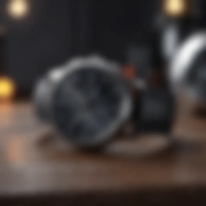 Luxurious Black Leather Band Elegant black leather band