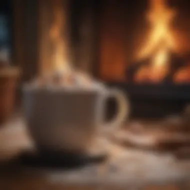 Enjoying Hot Cocoa by the Fire