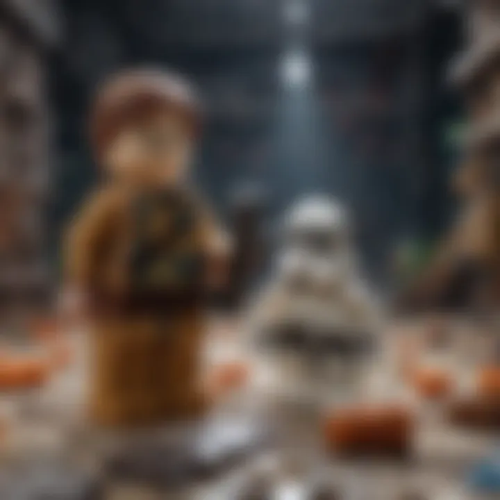 An artistic representation of the LEGO Star Wars universe merging creativity and storytelling.