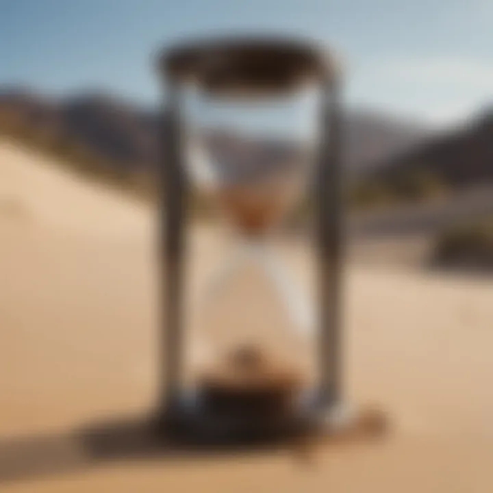 Golden Hourglass Sand Timer