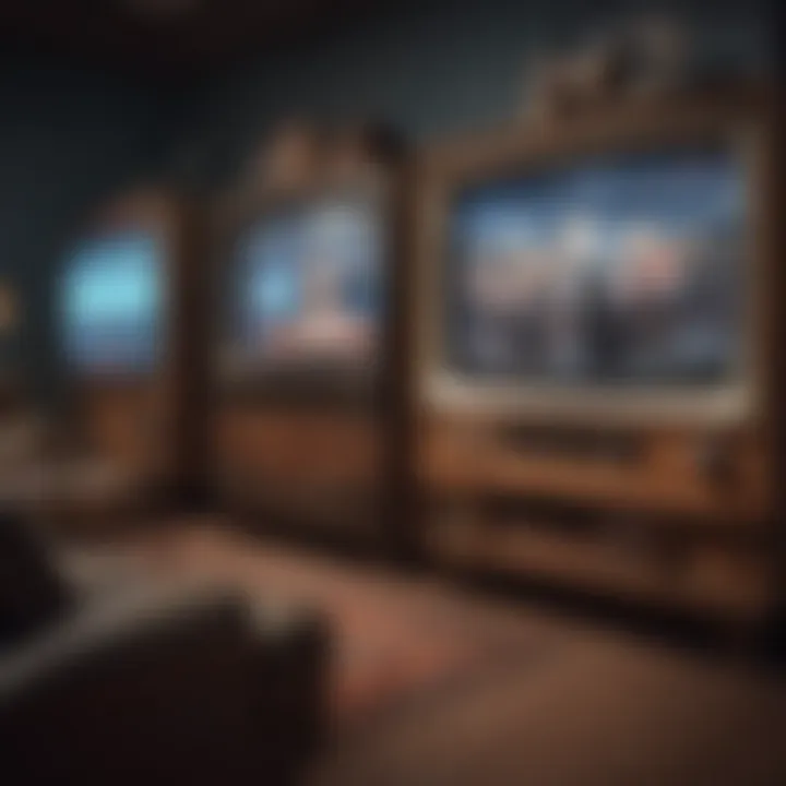 Vintage TV Broadcasting Waves