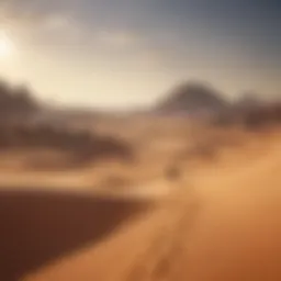 A panoramic view of Tatooine's desert landscape