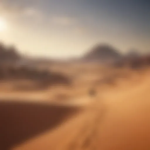 A panoramic view of Tatooine's desert landscape