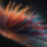 Abstract Brush Strokes in Motion