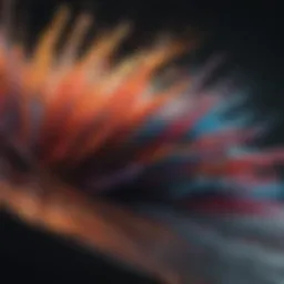 Abstract Brush Strokes in Motion
