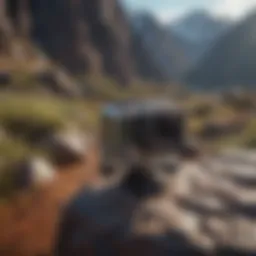 Adventure camera capturing stunning landscape