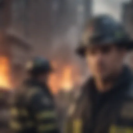 Promotional poster showcasing the intense moments from Chicago Fire