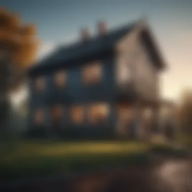 A cinematic representation of a mysterious house reflecting intrigue.