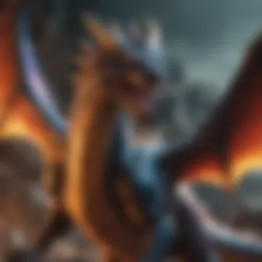 Legendary Dragon Soaring Legendary dragon soaring amidst vibrant colors