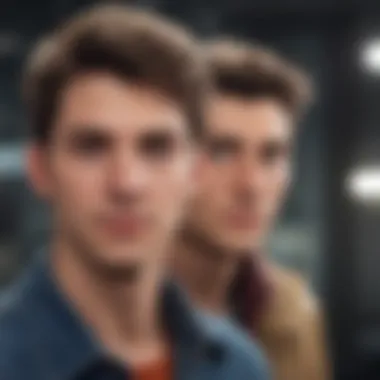 Character Evolution: Charlie and Nick's Journey Character evolution of Charlie and Nick, showcasing their journey.