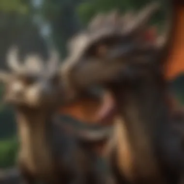 Diversity of Dragons An illustration of the diverse dragon species featured in the film