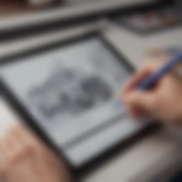 Seamless integration of Android tablet and pencil for precise sketching