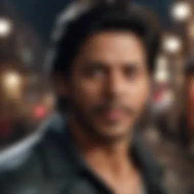 Shahrukh Khan in a dramatic scene from his latest film