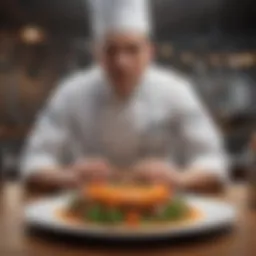 A visually striking dish presented elegantly, showcasing creativity and culinary artistry.