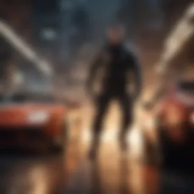 Action-Packed Thrills A captivating scene from an action-packed thriller