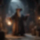 Wizard casting a spell