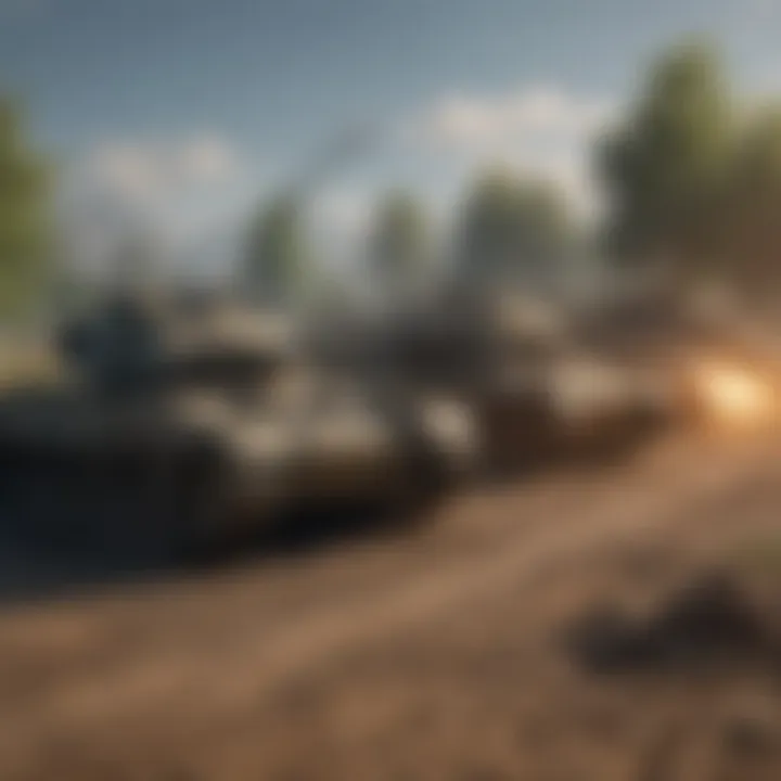 Group of tanks showcasing different types