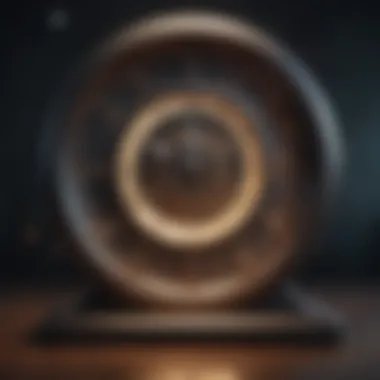 The Concept of Time Travel A clock with swirling stars representing time travel