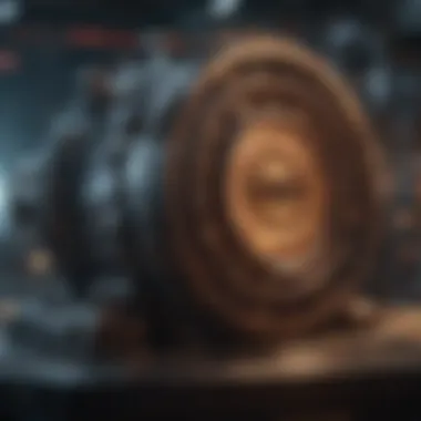 Time Machines in Film A cinematic scene featuring a time machine