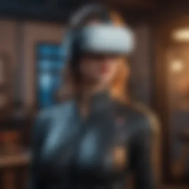 Virtual reality environment featuring female characters