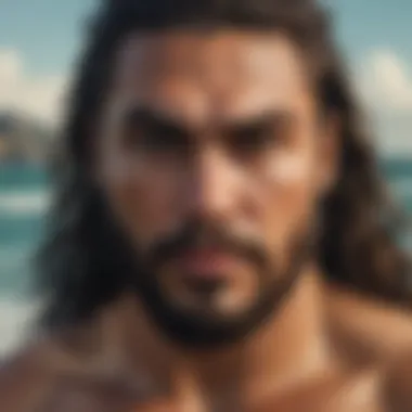 Analytical breakdown of the cultural significance of Jason Momoa's image in contemporary media.