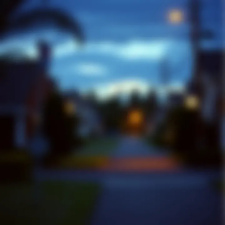 The Facade of Suburban Life A suburban neighborhood reflecting the facade of idealism.