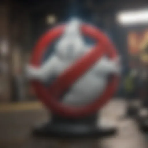 Iconic Ghostbusters logo representing the franchise's legacy