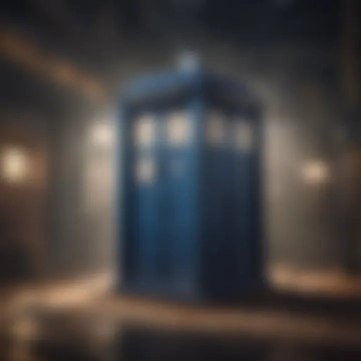 Iconic TARDIS representing transformation