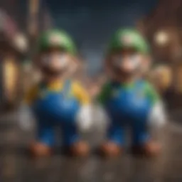 The iconic Mario and Luigi characters in a vibrant world