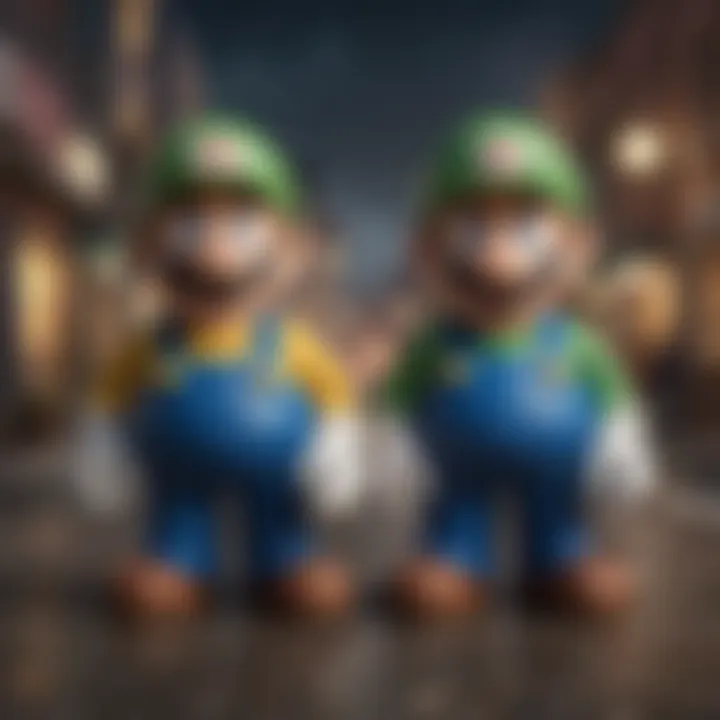 The iconic Mario and Luigi characters in a vibrant world