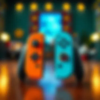 Vibrant Mario Joy-Con Design Colorful Mario-themed Joy-Con controllers