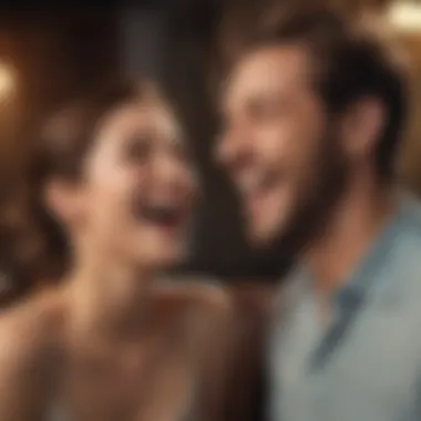 Joyful Moments An engaging couple sharing a laugh