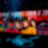 A captivating illustration showcasing iconic Star Trek comic book covers